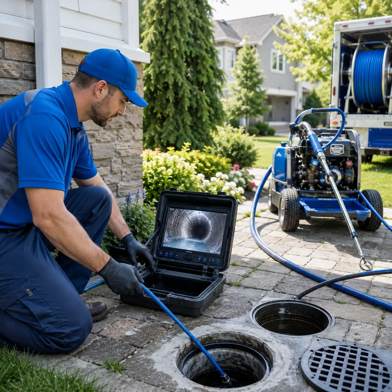 Outdoor drain cleaning professionals serving Lohn, TX
