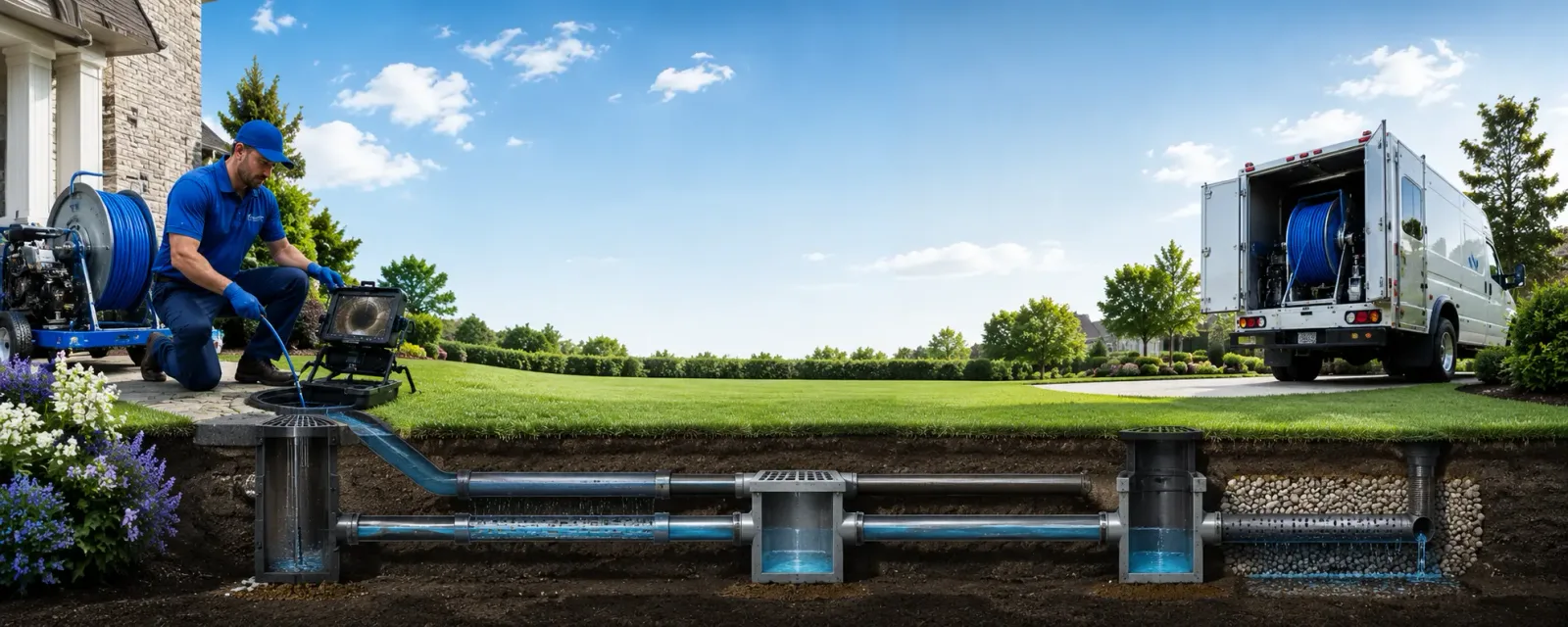 Outdoor drain cleaning information for Lohn, TX